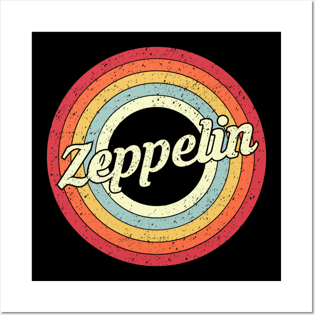 Zeppelin Vintage Wall Art by Saamdibilquraniart